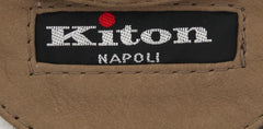 Kiton Light Brown Leather Solid Peacoat - (KTCOATBRNX21) - Parent