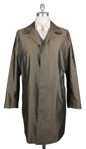 Kiton Olive Green Raincoat