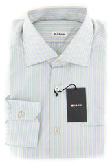 Kiton Light Blue Striped Shirt - Slim - (KTSHRTMULTSTRX22) - Parent