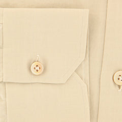 Kiton Beige Solid Cotton Shirt - Slim - (XX) - Parent