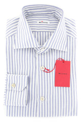Kiton Blue Striped Shirt - Slim - 16/41 - (KT-H0009403FAA1)