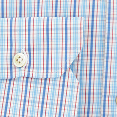 Kiton Blue Plaid Cotton Shirt - Slim - (648) - Parent