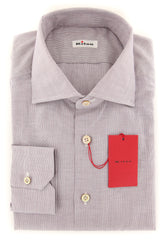 Kiton Red Micro-Striped Shirt - Slim - 15.75/40 - (KT-UCC-H05153-06FA)