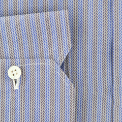 Kiton Blue Fancy Shirt - Slim - (KT-UCCH0566506FAA1) - Parent