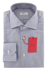 Kiton Brown Houndstooth Shirt - Slim - 15/38 - (KTUCC0566708)