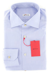 Kiton Light Blue Melange Shirt - Slim - 17/43 - (UCCH57563FAA1)