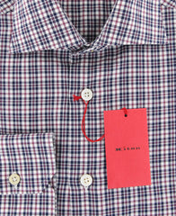 Kiton Dark Blue Plaid Shirt - Slim - (UCCH6131FAA1) - Parent