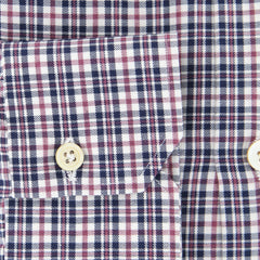 Kiton Dark Blue Plaid Shirt - Slim - (UCCH6131FAA1) - Parent