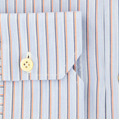 Kiton Light Blue Striped Shirt - Slim - (KTUCC-H06021-03FA) - Parent