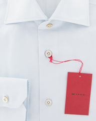 Kiton Light Blue Solid Cotton Shirt - Slim - (3K) - Parent