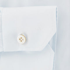 Kiton Light Blue Solid Cotton Shirt - Slim - (3K) - Parent