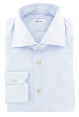 Kiton Light Blue Solid Cotton Dress Shirt - Slim - 15.75/40 - (681)