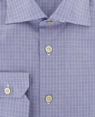Kiton Blue Plaid Cotton Shirt - Slim - (3C) - Parent
