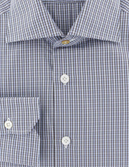 Kiton Light Blue Plaid Cotton Shirt - Slim - (650) - Parent