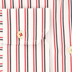 Kiton Off White Striped Shirt - Slim - (KT1212175) - Parent