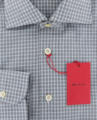 Kiton Gray Check Shirt - Slim - (KT1030171) - Parent
