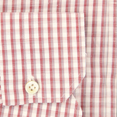 Kiton Red Check Shirt - Slim - (KT-H473904EEA1) - Parent