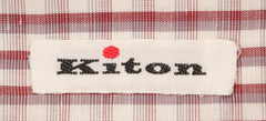 Kiton Red Check Shirt - Slim - (KT-H473904EEA1) - Parent