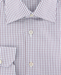 Kiton White Check Shirt - Slim - (KT125177) - Parent