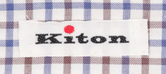 Kiton Light Brown Micro-Check Shirt - Slim - (KT9141711) - Parent