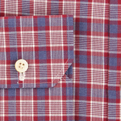 Kiton Red Plaid Shirt - Slim - (KT1128171) - Parent