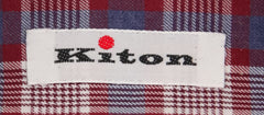 Kiton Red Plaid Shirt - Slim - (KT1128171) - Parent