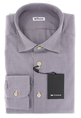 Kiton Brown Micro-Houndstooth Shirt - Slim - (KT912173) - Parent