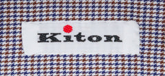 Kiton Brown Micro-Houndstooth Shirt - Slim - (KT912173) - Parent