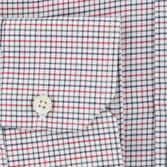 Kiton Red Micro-Check Shirt - Slim - (KT111173) - Parent