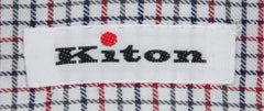 Kiton Red Micro-Check Shirt - Slim - (KT111173) - Parent