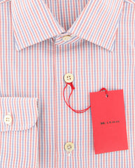 Kiton Red Striped Shirt - Slim - (KTUCC542507) - Parent