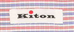 Kiton Red Striped Shirt - Slim - (KTUCC542507) - Parent