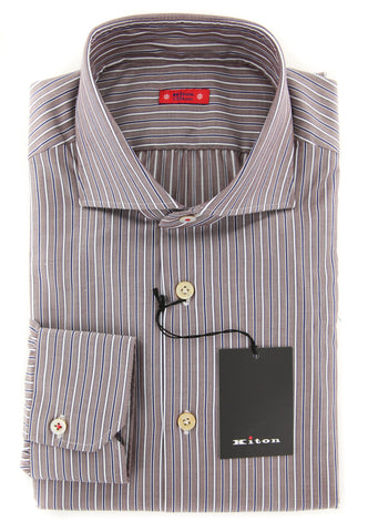 Kiton Brown Shirt - Slim