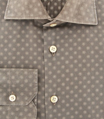 Kiton Brown Polka Dot Shirt - Slim - (KTUCFTH47087FAA1) - Parent