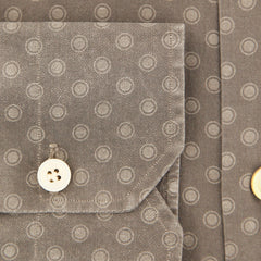 Kiton Brown Polka Dot Shirt - Slim - (KTUCFTH47087FAA1) - Parent