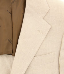 Kiton Cream Wool Blend Melange Sportcoat - (KT1010176) - Parent