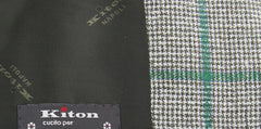 Kiton Olive Green Cashmere Blend Fancy Sportcoat - (201803061) - Parent