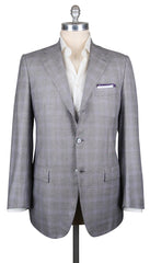 Kiton Light Gray Cashmere Fancy Sportcoat - (KT36B1768R7) - Parent