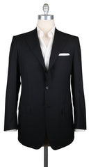 Kiton Black Wool Solid Sportcoat - 40/50 - (KTB32127021R7)