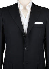 Kiton Black Wool Solid Sportcoat - (KTB32127021R7) - Parent