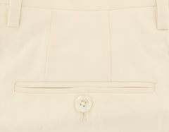 Kiton Off White Solid Pants - Slim - (KT98286826) - Parent