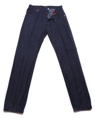 Kiton Denim Blue Solid Jeans - Slim -  42/58 - (1073)