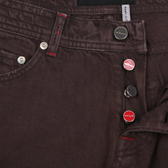 Kiton Brown Solid Jeans - Slim - (KT219616SM2) - Parent