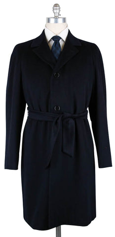 Kiton Navy Blue Coat - 42 US / 52 EU