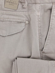 Luigi Borrelli Beige Solid Pants - Super Slim - 33/49 - (FORIA25810573)