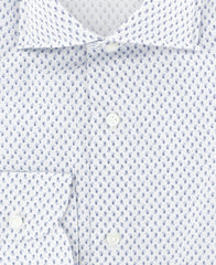 Luigi Borrelli Blue Paisley Cotton Shirt - Slim - (180) - Parent