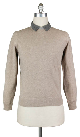 Luigi Borrelli Light Brown Sweater - Size: Small US / 48 EU