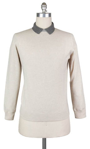 Luigi Borrelli Beige Sweater - Size: Small US / 48 EU
