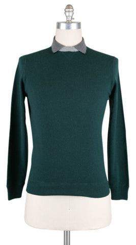 Luigi Borrelli Green Sweater - Size: Medium US / 50 EU