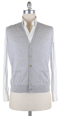 Luigi Borrelli Light Gray Sweater - Size: X Small US / 46 EU